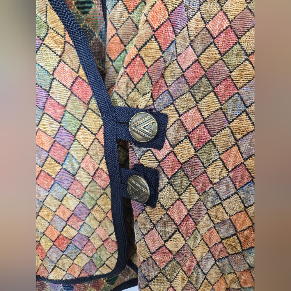 Beluga Reversible Patchwork Multicolor Diamond Pa… - image 6